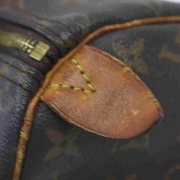 Auth Louis Vuitton Speedy 25 Brown Hand #6408L19 - Picture 5 of 11